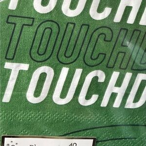 40 football Green Graphic napkins
